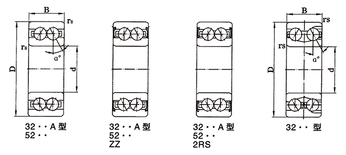 ANGULAR CONTACT BALL BEARINGS(图7) ANGULAR CONTACT BALL BEARINGS(图7)